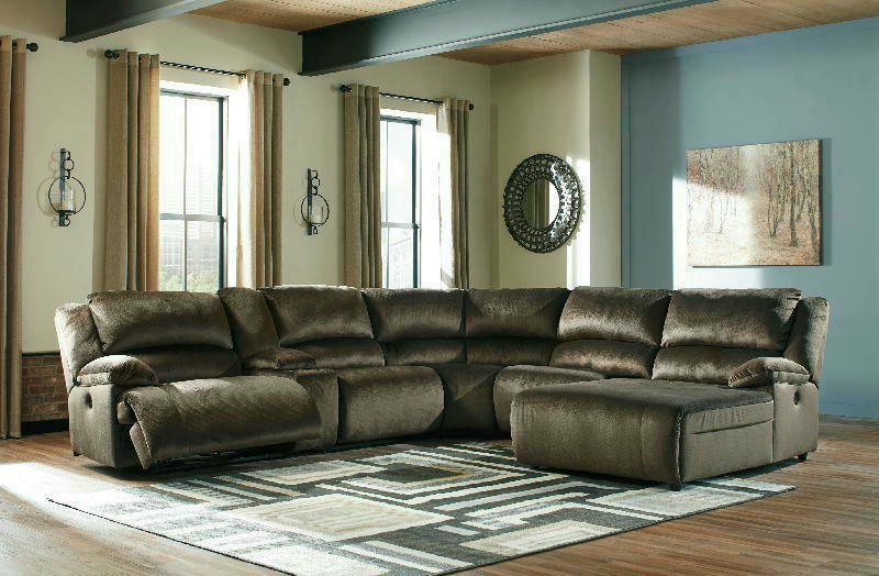 6 Pc RAF Chaise Rec Sectional