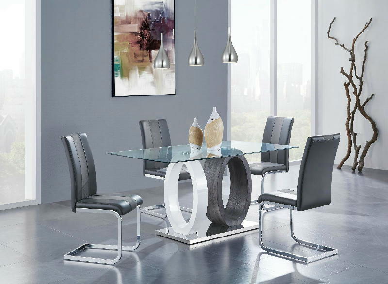 Glass Top Dining Table