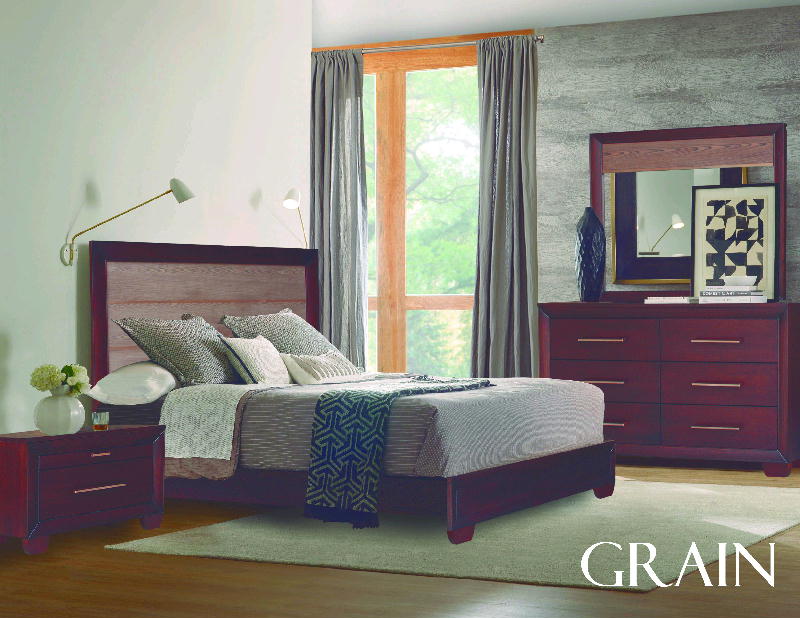Queen panel bed