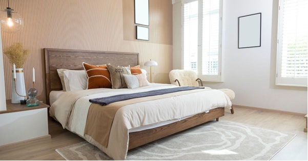 Two young ladies talking one holding a book another with box in a collge dorm