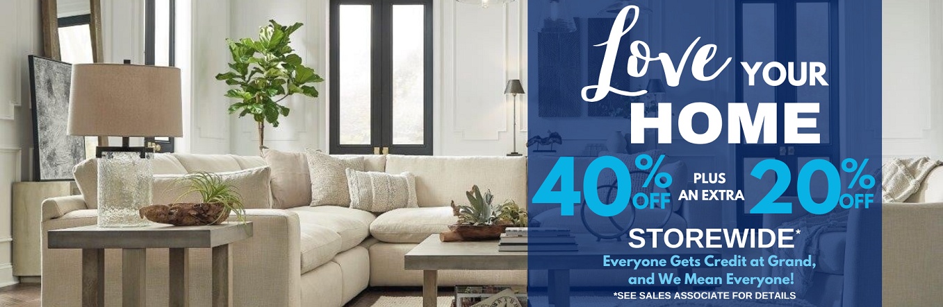 Grand Furniture 40% Off Plus An Extra 20% off Spring sale